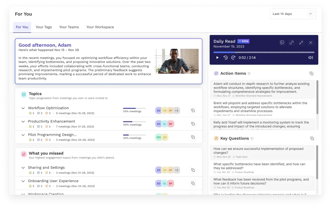 read ai for in person meetings